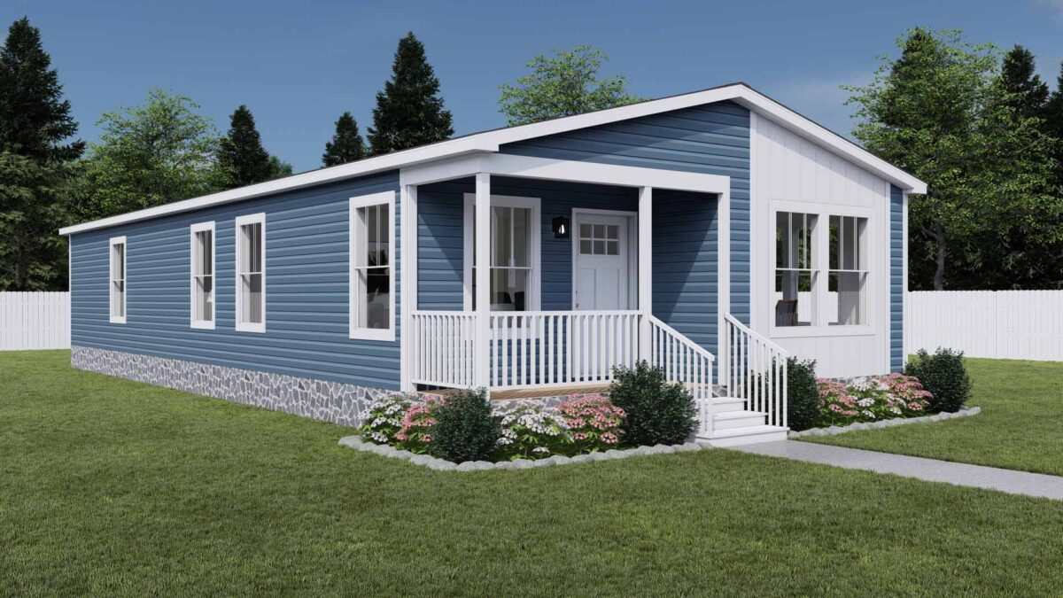 Whole Lotta Love, Bayou Blue Siding with White Accents (Upgrade)